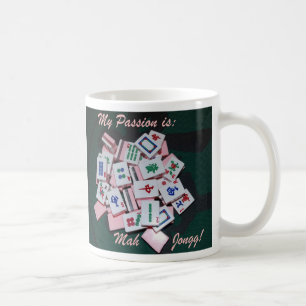 mah-jonggmuggen skrivar - skräddarsy kaffemugg