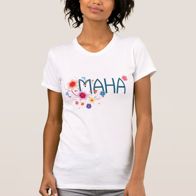 MAHA-Blommigt T Shirt (Framsida)