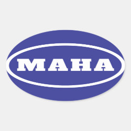 MAHA gör Amerika friska igen Ovalt Klistermärke