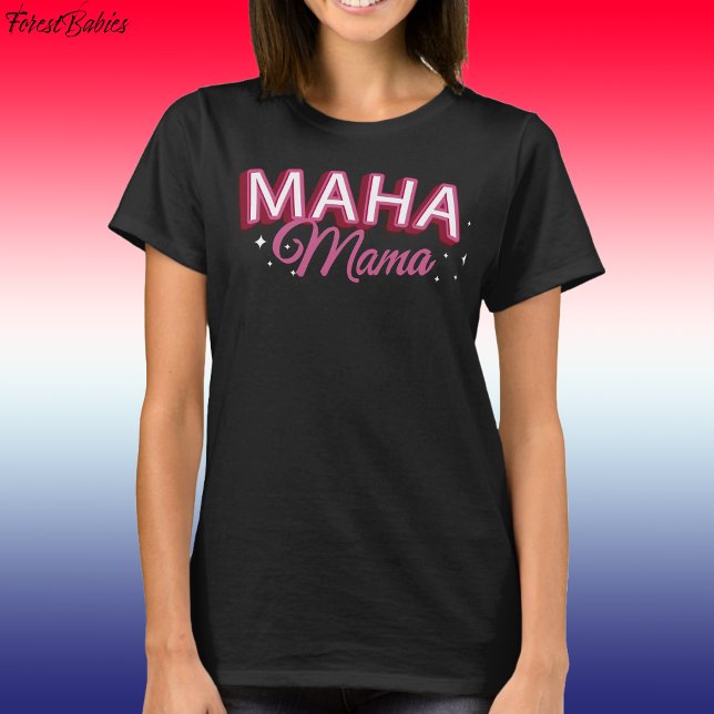 MAHA Mamma, Gör Amerika friska igen USA gjort 🇺 � T Shirt (Pink MAHA Mama, Make America Healthy Again T-shirt)