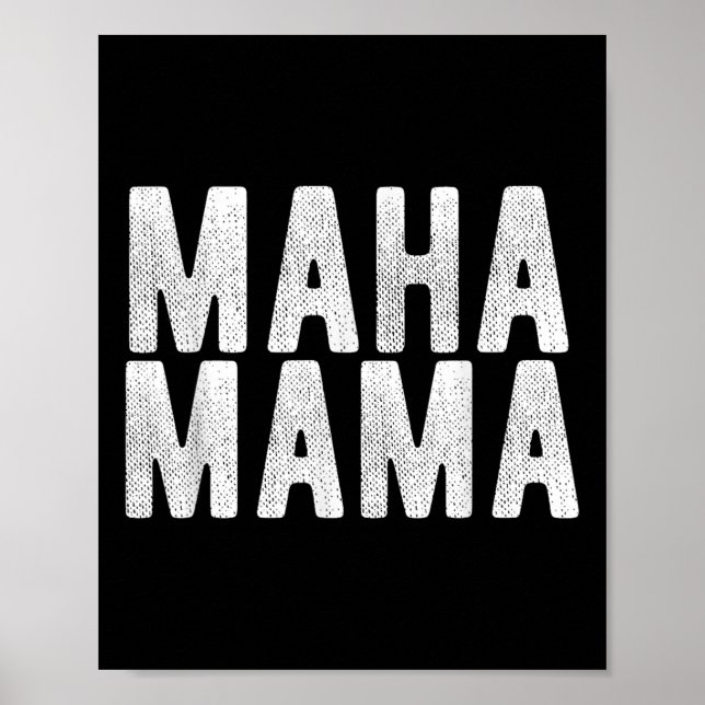 Maha Mamma Trump gör Amerika friska igen Kvinnor Poster (Framsidan)