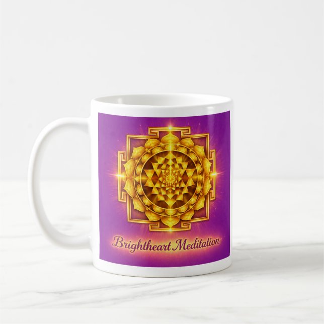 Maha Sri Yantra mug Kaffemugg (Vänster)