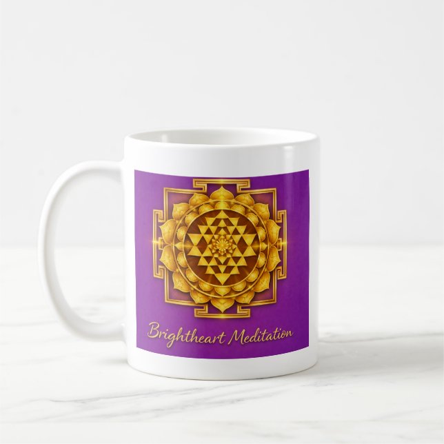 Maha Sri Yantra-mugg Kaffemugg (Vänster)