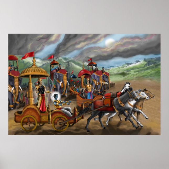 Mahabharats Gita Poster (Framsidan)