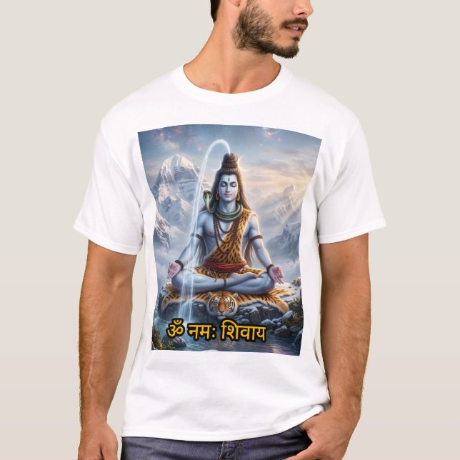 Mahadev Andlig Energi Konst T-Shirt (Framsida)