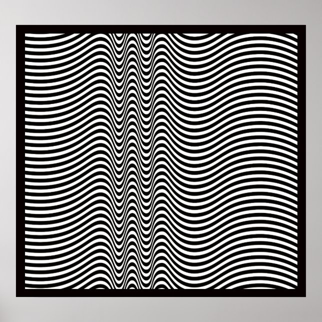 Mahagonia Op Art Poster (Framsidan)