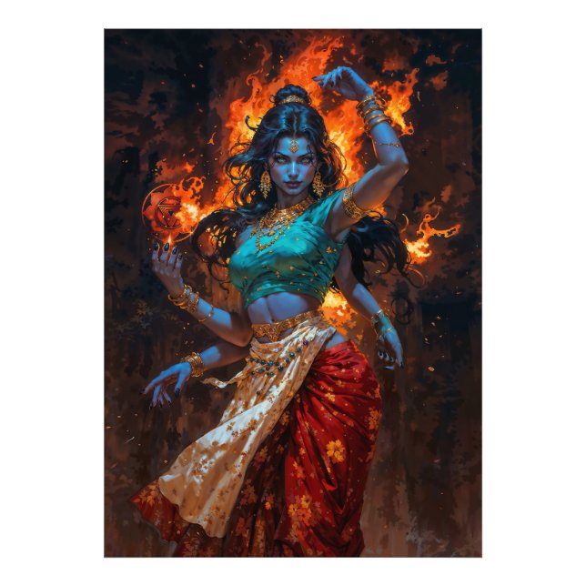 Mahakali – Den Levande Elden Fototryck (Framsidan)