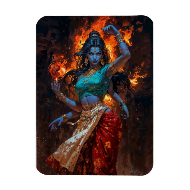 Mahakali – Den Levande Elden Magnet (Vertikal)