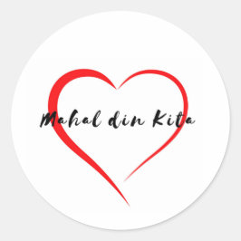 Mahal din Kita-klistermärken Runt Klistermärke