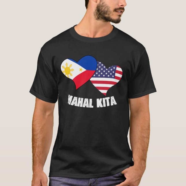 Mahal Kita Filipino Love Expression For A Pinay T Shirt (Framsida)