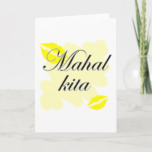 Mahal Kita - filippin älskar jag dig Helgkort