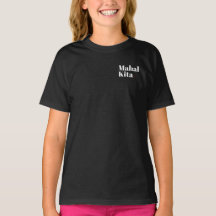 Mahal Kita Pocket Print Mörk Shirt