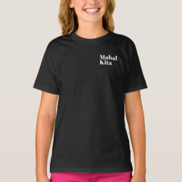 Mahal Kita Pocket Print Mörk Shirt T Shirt