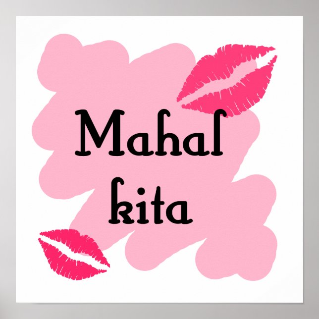 MAHAL KITA - Tagalog I kärlek du Poster (Framsidan)