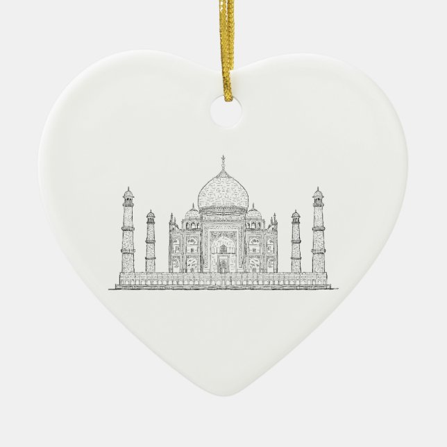 mahal taj julgransprydnad keramik (Framsidan)