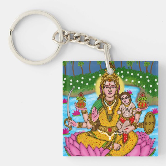 Mahalakshmi Nyckelring (Framsidan)