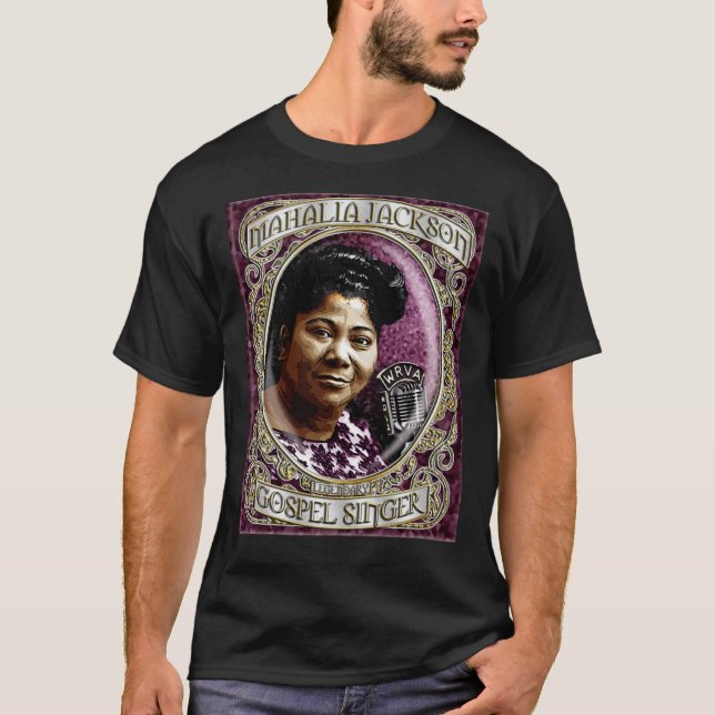 Mahalia Jackson Gospel Singer D-1 Shirt Premium T- T Shirt (Framsida)