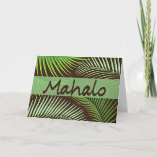 Mahalo Handflatan Frond Card Tack Kort