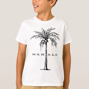Mahalo Hawaii från ön. Känn Aloha Spir T Shirt