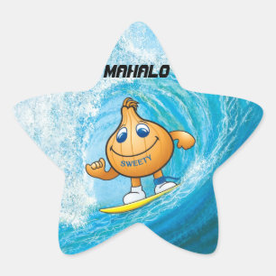 MAHALO STJÄRNFORMAT KLISTERMÄRKE
