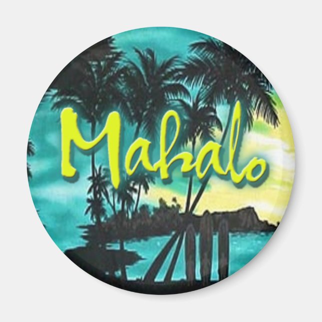 Mahalo Sunset Magnet (Framsidan)