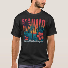MAHALO Sunset Typography - Coastal Chill Art T Shirt