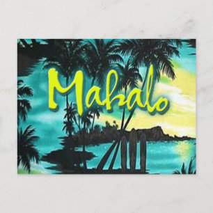 Mahalo Sunset Vykort