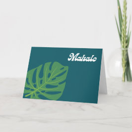 Mahalo Tack Hawaii Hawaiian Hälsning