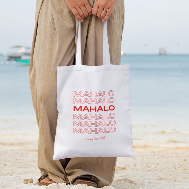 Mahalo Tack Shopping bag Tygkasse (mahalo hawaii totebag)