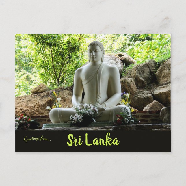 Mahamevnawa Buddhist-klostret Sri Lanka Vykort (Framsida)