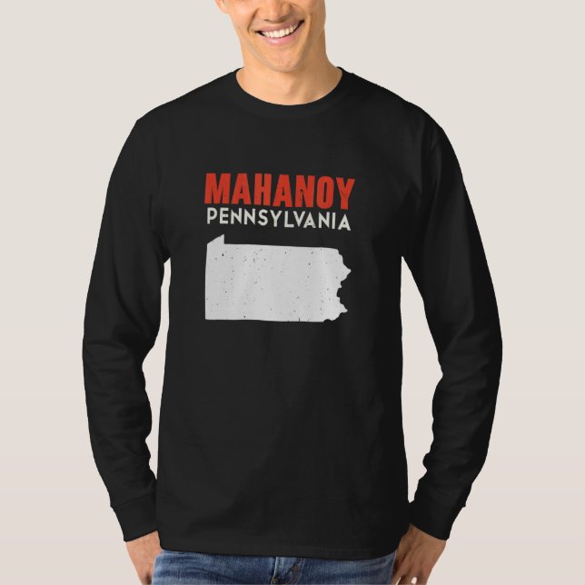 Mahanoy Pennsylvania USA State America Travel T Shirt (Framsida)