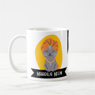 Maharaja Meow Personlig Royal Bengal Katt Kaffemugg