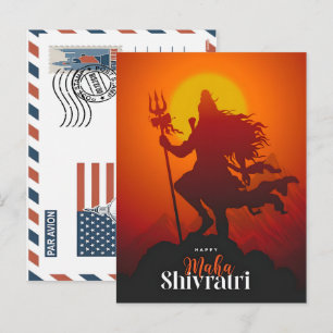 Mahashivratri Stora Firande Festival År 2026 Helg Vykort