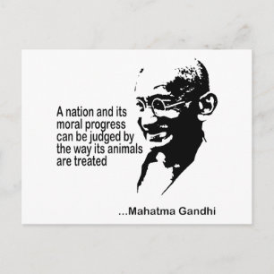 Mahatma Gandhi Animal Högers Vykort