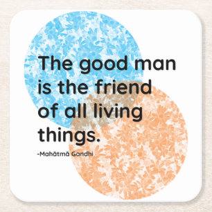 Mahatma Gandhi Bra Man Quotes Underlägg Papper Kvadrat