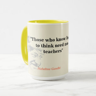 Mahatma Gandhi-citat om tankning Mugg