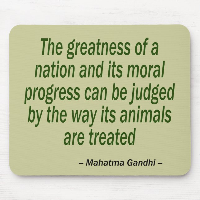 Mahatma Gandhi citationstecken Musmatta (Framsidan)
