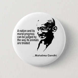 Mahatma Gandhi djurens rättigheter Knapp