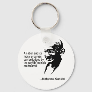 Mahatma Gandhi djurens rättigheter Nyckelring