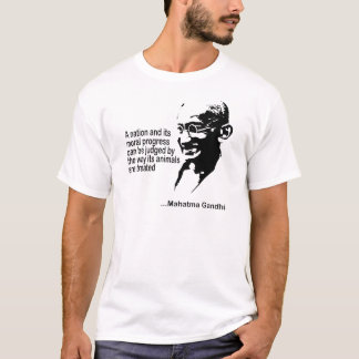 Mahatma Gandhi djurens rättigheter Tee Shirt