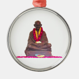 Mahatma Gandhi far av nationen Indien Julgransprydnad Metall