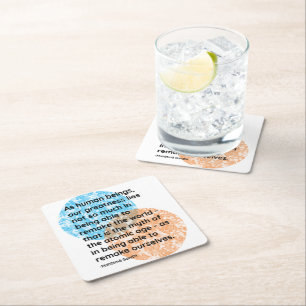 Mahatma Gandhi Greatness Quotes Underlägg Papper Kvadrat