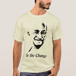 Mahatma Gandhi - må vara bytet - Organic T-shirt