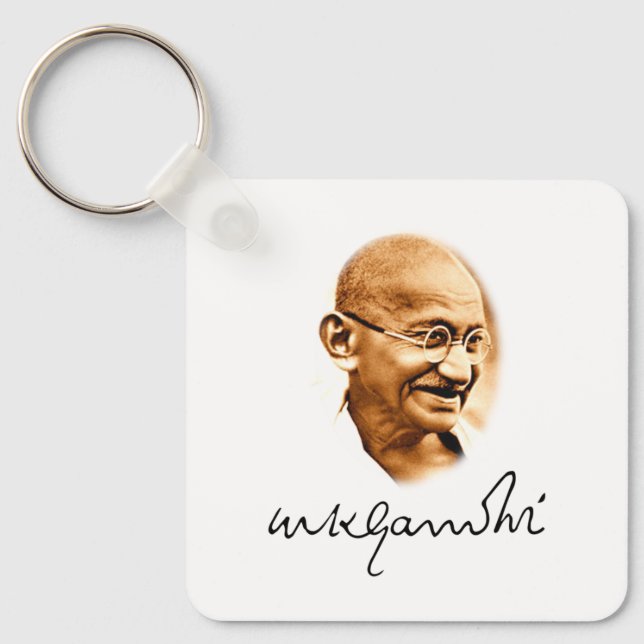 Mahatma Gandhi Nyckelring (Framsida)