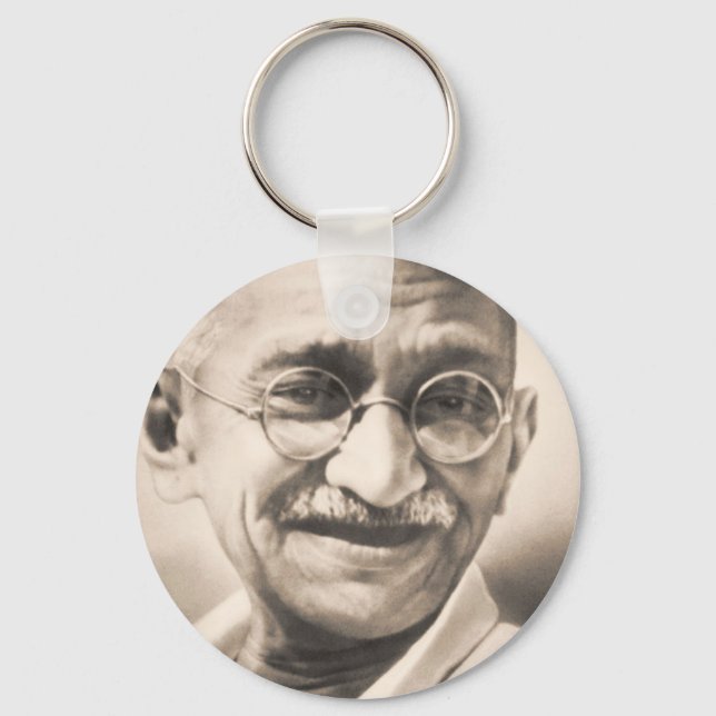 Mahatma Gandhi Nyckelring (Framsida)
