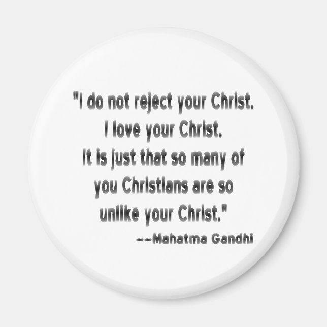 Mahatma Gandhi om kristna Magnet (Framsidan)