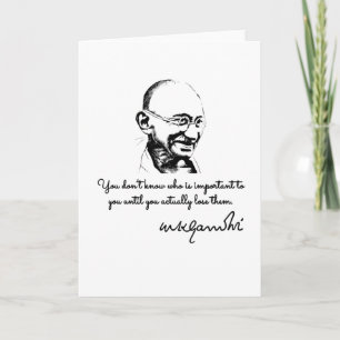 Mahatma Gandhi - överlevnad Kort