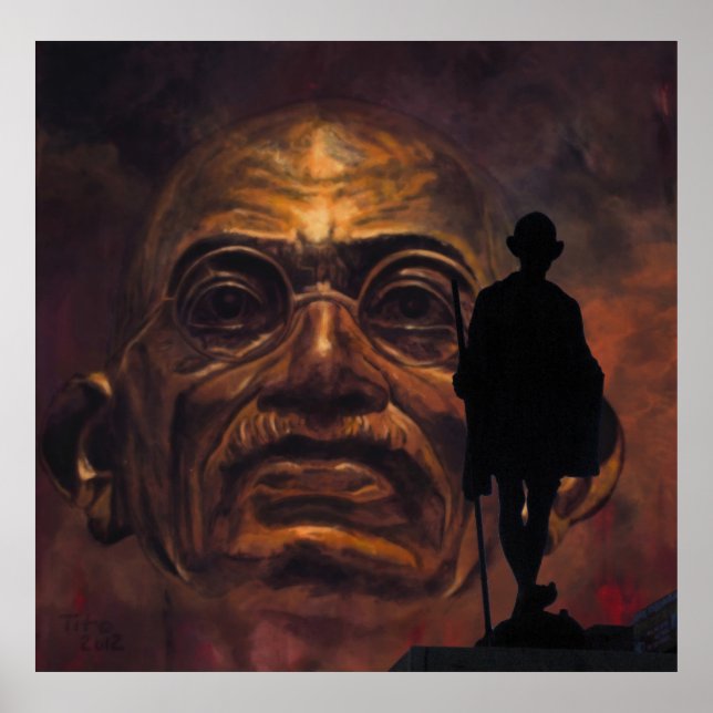 Mahatma Gandhi Poster (Framsidan)