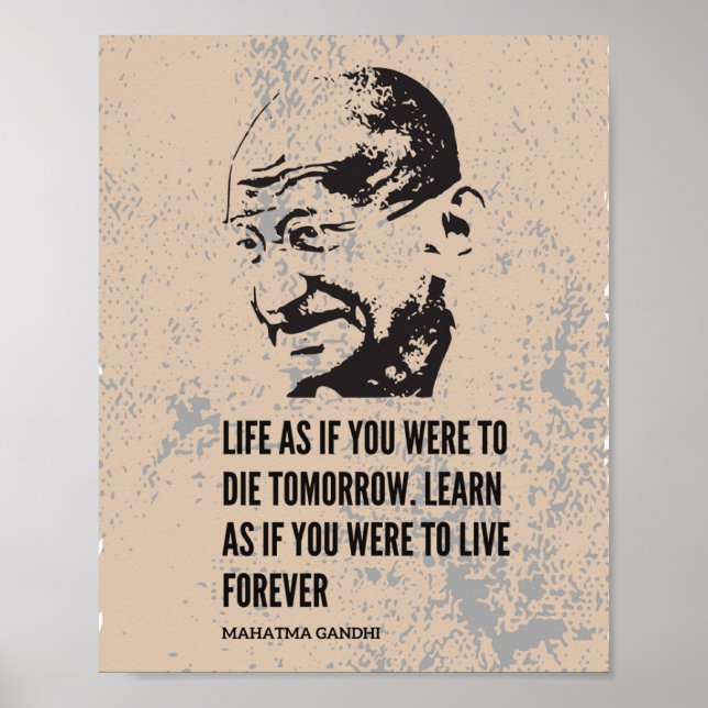 Mahatma Gandhi Poster (Framsidan)