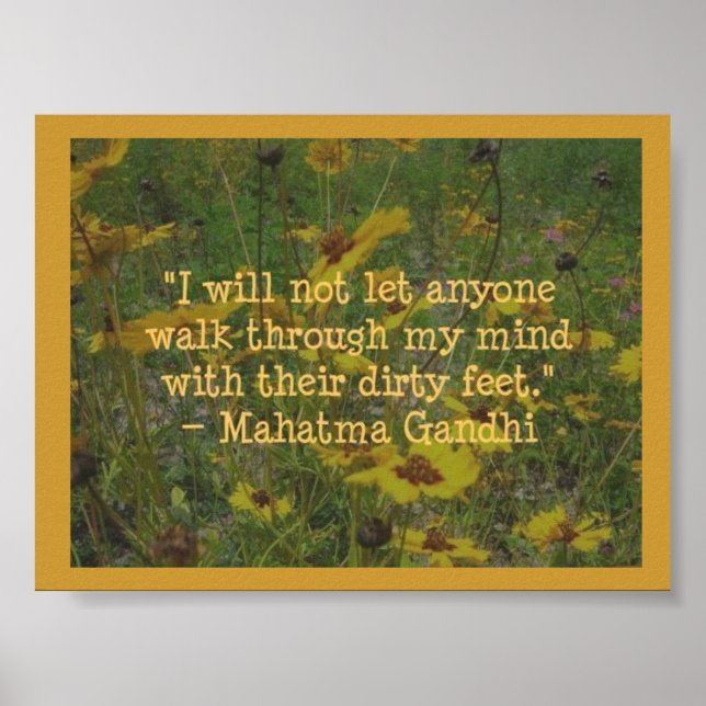 Mahatma Gandhi Poster (Framsidan)